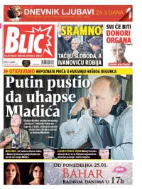 Blic - broj 6803, 22. jan 2016.