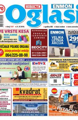 Novosti oglasi - broj 1547, 21. nov 2018.