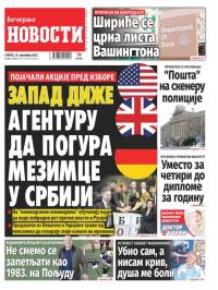 Večernje novosti - broj 4851, 18. nov 2023.