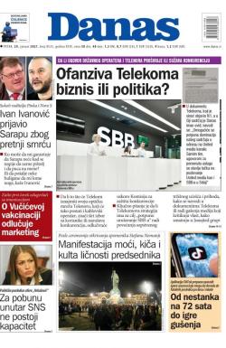 Danas - broj 8523, 29. jan 2021.
