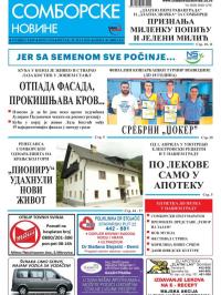 Somborske novine - broj 3334, 18. maj 2018.