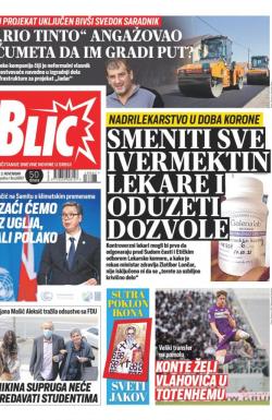 Blic - broj 8867, 3. nov 2021.