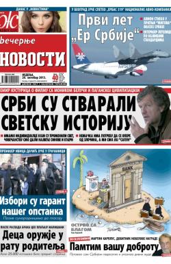 Večernje novosti - broj 1066, 20. okt 2013.