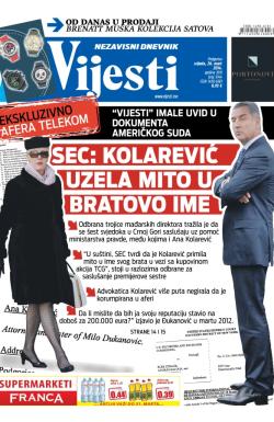 Vijesti - broj 5744, 26. mar 2014.