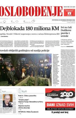 Oslobođenje - broj 26250, 26. dec 2019.