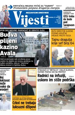 Vijesti - broj 5930, 29. sep 2014.