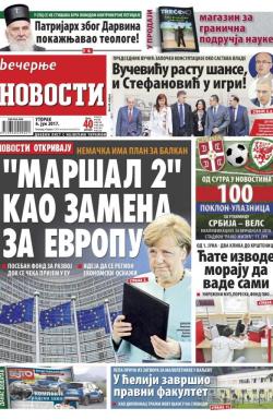 Večernje novosti - broj 2629, 6. jun 2017.