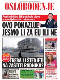 Oslobođenje - broj 24.486, 30. jan 2015.