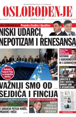 Oslobođenje - broj 24.044, 14. nov 2013.