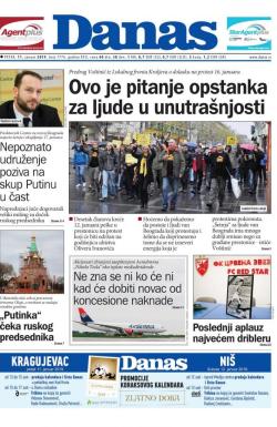 Danas - broj 7774, 11. jan 2019.