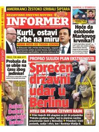 Informer - broj 3238, 8. dec 2022.