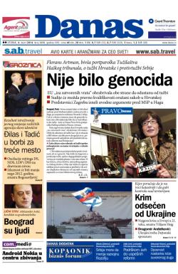 Danas - broj 6000, 4. mar 2014.