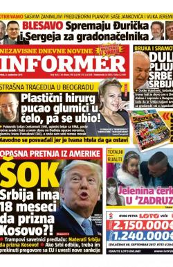 Informer - broj 1635, 8. sep 2017.
