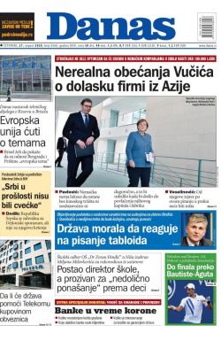 Danas - broj 8368, 27. avg 2020.