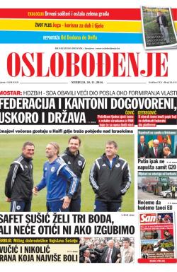 Oslobođenje - broj 24.411, 16. nov 2014.