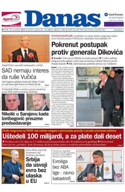 Danas - broj 6619, 13. nov 2015.