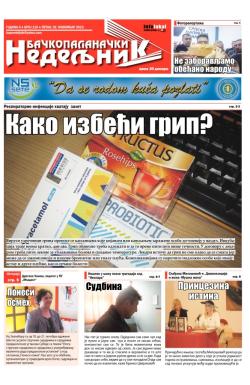 Nedeljne novine, B. Palanka - broj 110, 2. nov 2012.