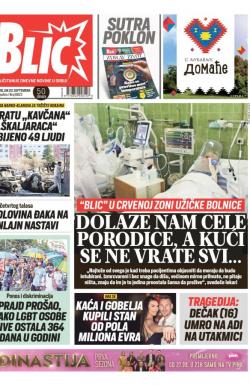 Blic - broj 8823, 20. sep 2021.