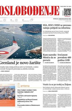 Oslobođenje - broj 28117, 16. jan 2026.