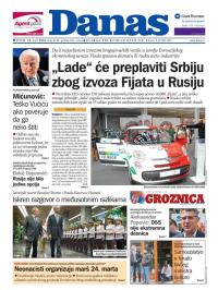 Danas - broj 6749, 22. mar 2016.