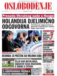 Oslobođenje - broj 24.289, 17. jul 2014.