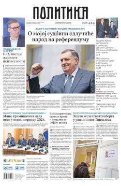 Politika - broj 40112, 7. avg 2025.