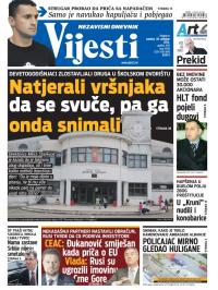 Vijesti - broj 5949, 18. okt 2014.