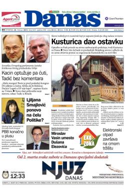 Danas - broj 5631, 28. feb 2013.
