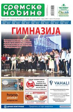 Sremske Novine - broj 2981, 18. apr 2018.