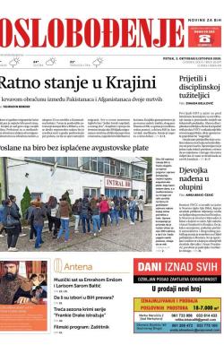 Oslobođenje - broj 26497, 2. okt 2020.