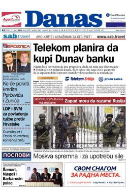 Danas - broj 6001, 5. mar 2014.