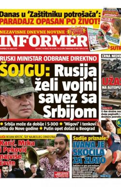 Informer - broj 1613, 14. avg 2017.