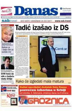 Danas - broj 5968, 31. jan 2014.