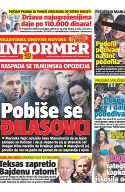 Informer - broj 3586, 29. jan 2024.