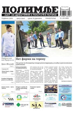 Polimlje, Prijepolje - broj 3047, 13. jun 2025.