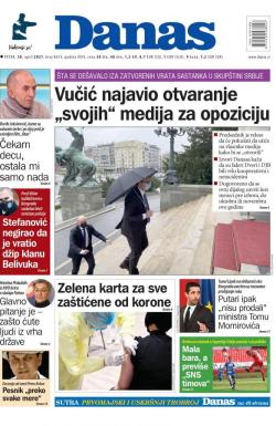Danas - broj 8614, 30. apr 2021.