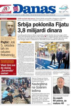 Danas - broj 7221, 7. jul 2017.