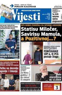Vijesti - broj 6382, 30. dec 2015.
