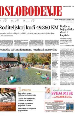 Oslobođenje - broj 25468, 20. okt 2017.