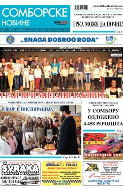 Somborske novine - broj 3162, 30. jan 2015.