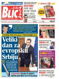 Blic - broj 6768, 15. dec 2015.