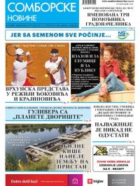 Somborske novine - broj 3457, 25. sep 2020.