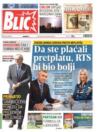 Blic - broj 6273, 31. jul 2014.