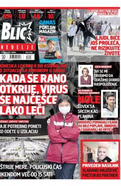 Blic - broj 8300, 29. mar 2020.