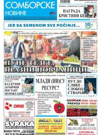 Somborske novine - broj 3243, 19. avg 2016.