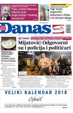 Danas - broj 7383-7384, 16. dec 2017.