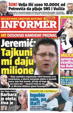 Informer - broj 1441, 20. jan 2017.