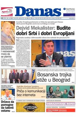 Danas - broj 6505, 22. jul 2015.