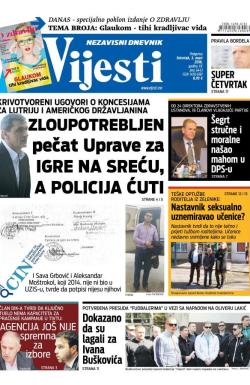 Vijesti - broj 6443, 3. mar 2016.