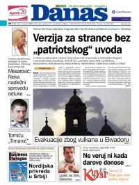 Danas - broj 5562, 21. dec 2012.
